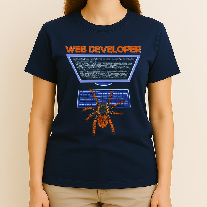 Spider Funny Web Software Developer T-Shirt