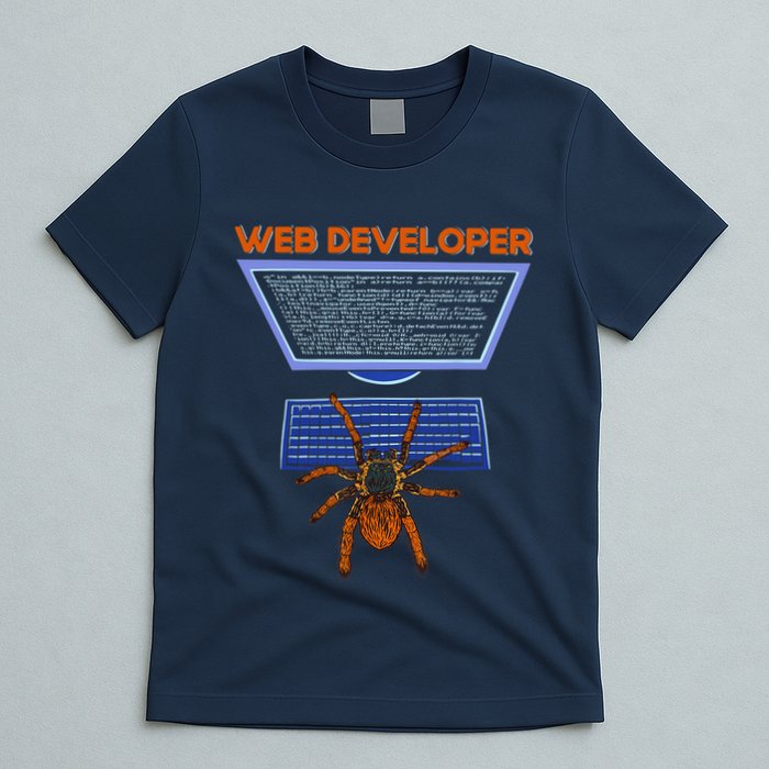 Spider Funny Web Software Developer T-Shirt