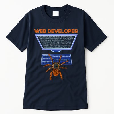 Spider Funny Web Software Developer Tall T-Shirt