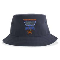 Spider Funny Web Software Developer Sustainable Bucket Hat