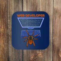 Spider Funny Web Software Developer Coaster