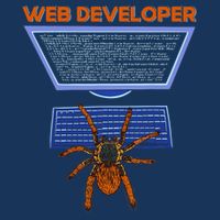Spider Funny Web Software Developer Flatbill Hat