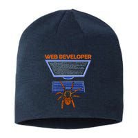 Spider Funny Web Software Developer Sustainable Beanie