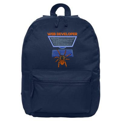 Spider Funny Web Software Developer 16 in Basic Backpack