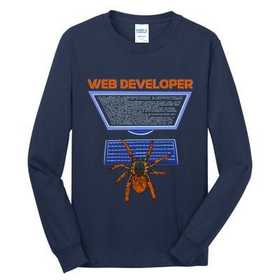 Spider Funny Web Software Developer Tall Long Sleeve T-Shirt