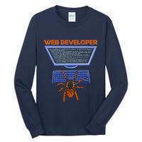 Spider Funny Web Software Developer Tall Long Sleeve T-Shirt
