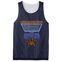 Spider Funny Web Software Developer Mesh Reversible Basketball Jersey Tank