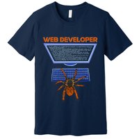 Spider Funny Web Software Developer Premium T-Shirt