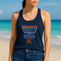 Spider Funny Web Software Developer Womens Tank Top