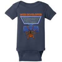 Spider Funny Web Software Developer Baby Bodysuit