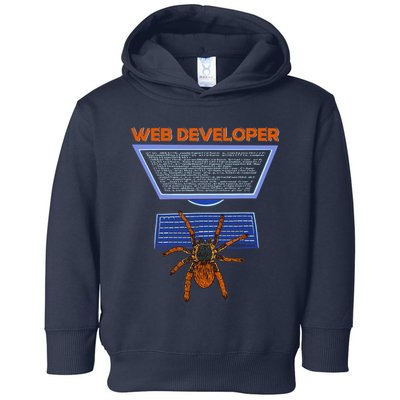 Spider Funny Web Software Developer Toddler Hoodie