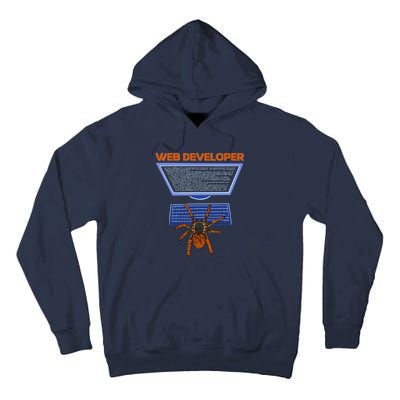 Spider Funny Web Software Developer Tall Hoodie