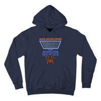 Spider Funny Web Software Developer Tall Hoodie