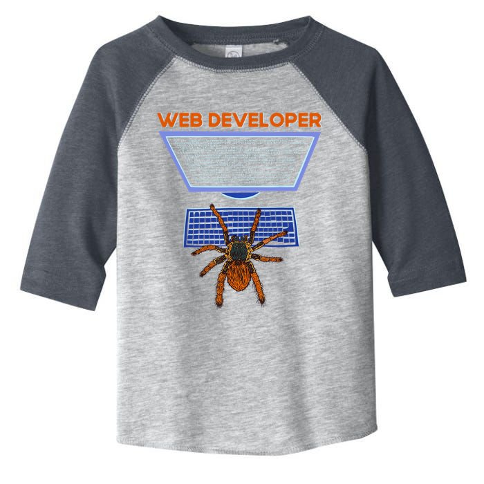 Spider Funny Web Software Developer Toddler Fine Jersey T-Shirt