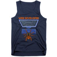 Spider Funny Web Software Developer Tank Top