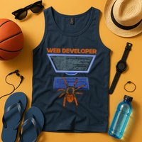 Spider Funny Web Software Developer Tank Top