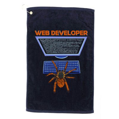 Spider Funny Web Software Developer Golf Towel
