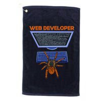 Spider Funny Web Software Developer Golf Towel
