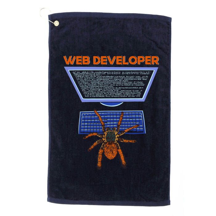 Spider Funny Web Software Developer Golf Towel