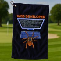 Spider Funny Web Software Developer Golf Towel