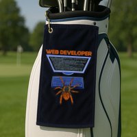 Spider Funny Web Software Developer Golf Towel