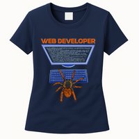 Spider Funny Web Software Developer Womens T-Shirt