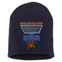 Spider Funny Web Software Developer Short Acrylic Beanie