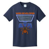 Spider Funny Web Software Developer Kids T-Shirt