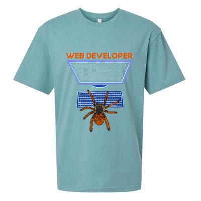 Spider Funny Web Software Developer Sueded Cloud Jersey T-Shirt
