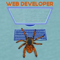 Spider Funny Web Software Developer Sueded Cloud Jersey T-Shirt