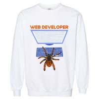 Spider Funny Web Software Developer Garment-Dyed Sweatshirt