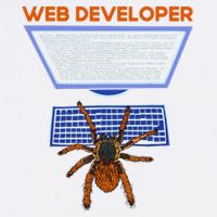 Spider Funny Web Software Developer Garment-Dyed Sweatshirt
