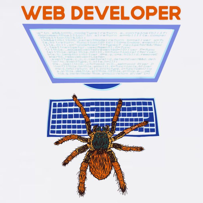 Spider Funny Web Software Developer Garment-Dyed Sweatshirt