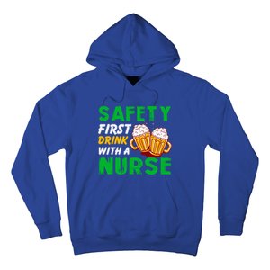 Safety First With A Nurse St Patricks Day Ing Funny Gift Hoodie