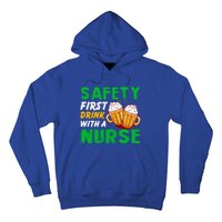 Safety First With A Nurse St Patricks Day Ing Funny Gift Hoodie