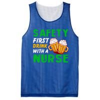 Safety First With A Nurse St Patricks Day Ing Funny Gift Mesh Reversible Basketball Jersey Tank