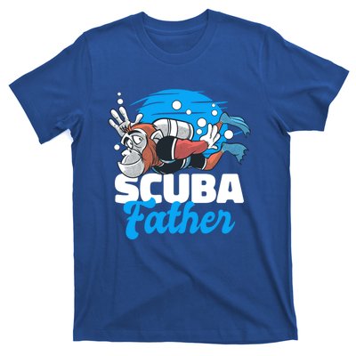 Scuba Father With A Monkey For Father's Day Gift T-Shirt