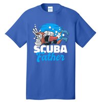 Scuba Father With A Monkey For Father's Day Gift Tall T-Shirt