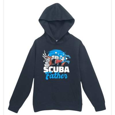 Scuba Father With A Monkey For Father's Day Gift Urban Pullover Hoodie