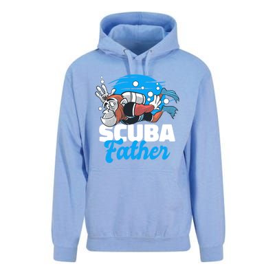 Scuba Father With A Monkey For Father's Day Gift Unisex Surf Hoodie