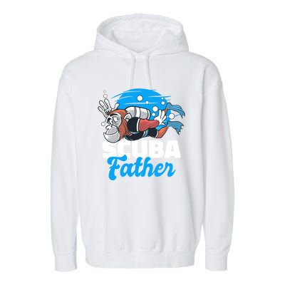 Scuba Father With A Monkey For Father's Day Gift Garment-Dyed Fleece Hoodie