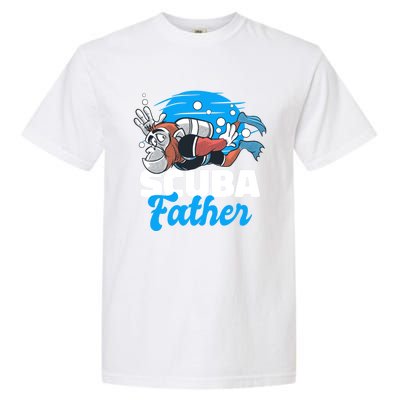 Scuba Father With A Monkey For Father's Day Gift Garment-Dyed Heavyweight T-Shirt