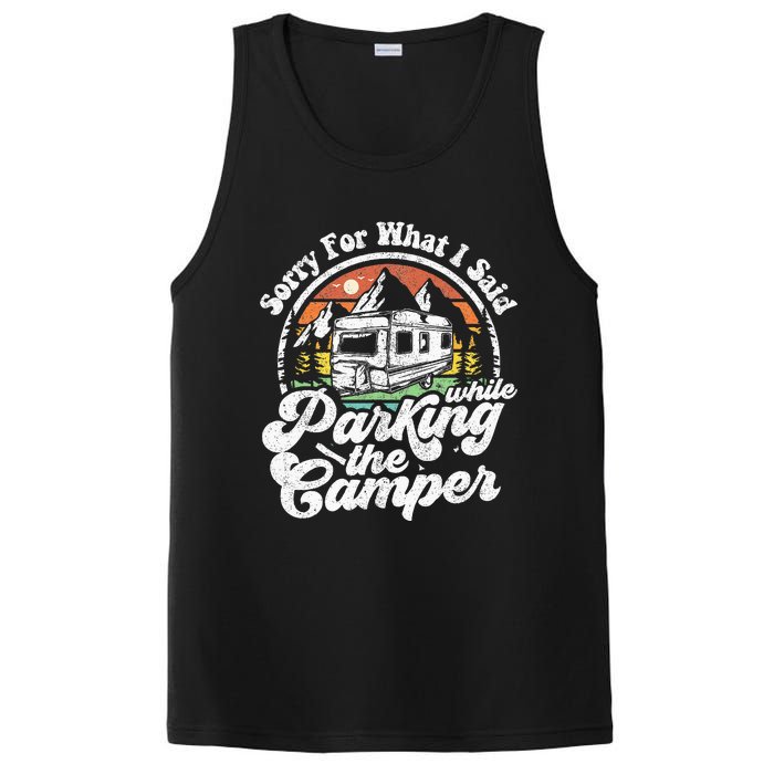 Sorry For What I Said While Parking Camper Camping RV Gift PosiCharge Competitor Tank