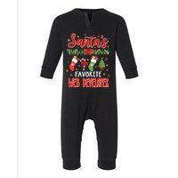 SantaS Favorite Web Developer Santa Hat Xmas Infant Fleece One Piece