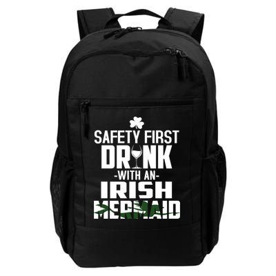 Safety First With An Irish Mermaid Wine Shamrock Gift Backpack