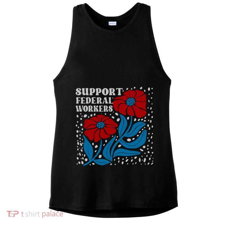 Support Federal Workers  Anti Trump . Ladies PosiCharge Tri-Blend Wicking Tank