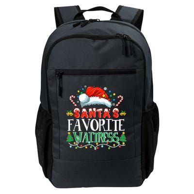 Santas Favorite Waitress Christmas Party Pajama Santa Hat Daily Commute Backpack