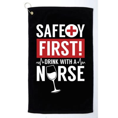 Safety First With A Nurse Medical Emergency Gift Golf Towel