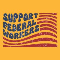 Support Federal Workers Flag Sustainable Knit Beanie