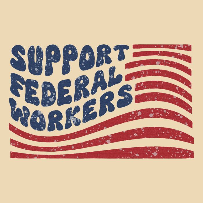 Support Federal Workers Flag Bag